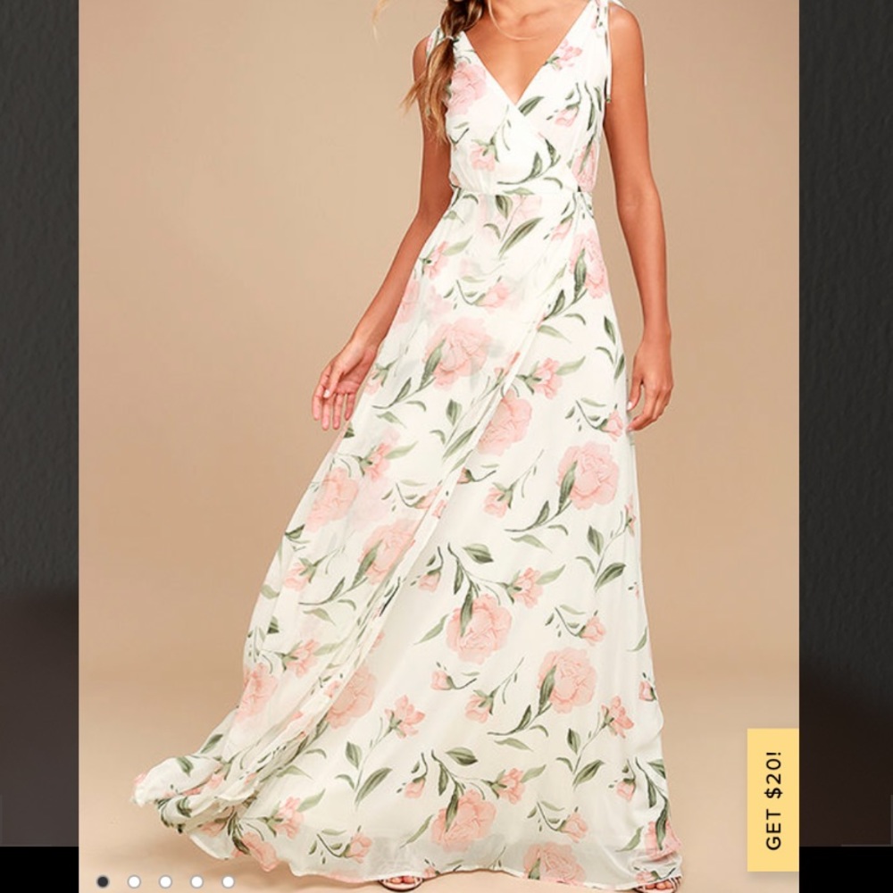 Lulu’s floral maxi dress, worn once.